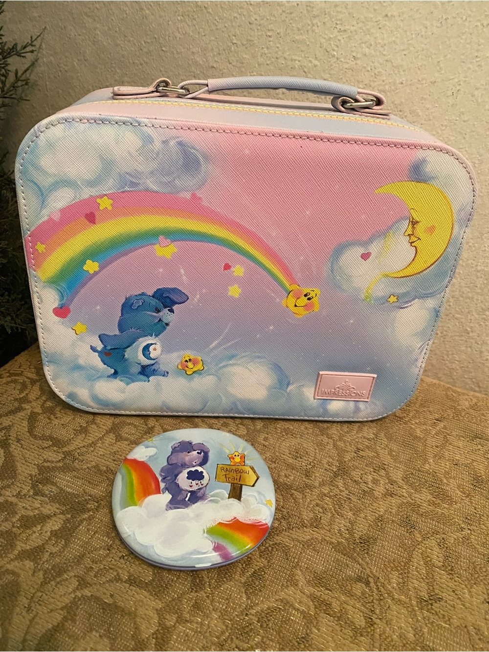 Care Bears Make Up Zip Around Case & Make up Mirror